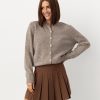 Cashmere Yak Cardigan Women Luxury Button Up Knitwear
