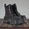 Gothic Punk Platform Boots For Women: Rock Metal