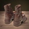 Women S Platform Combat Boots: Non Slip Motorcycle